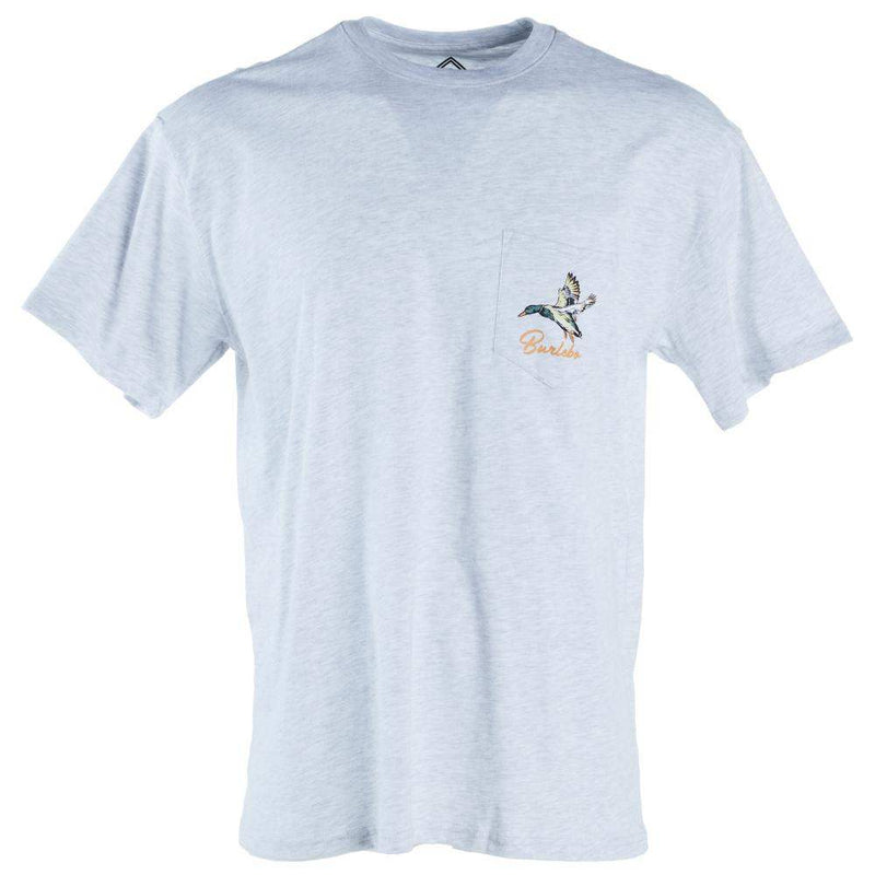 Burlebo Men's Ash Grey Diving Duck Tee