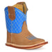 Infants Crisscross Blue Velcro Closure Top Boot