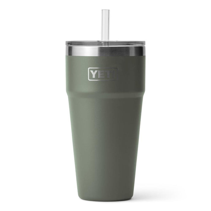 Rambler 26oz Straw Cup Camp Green