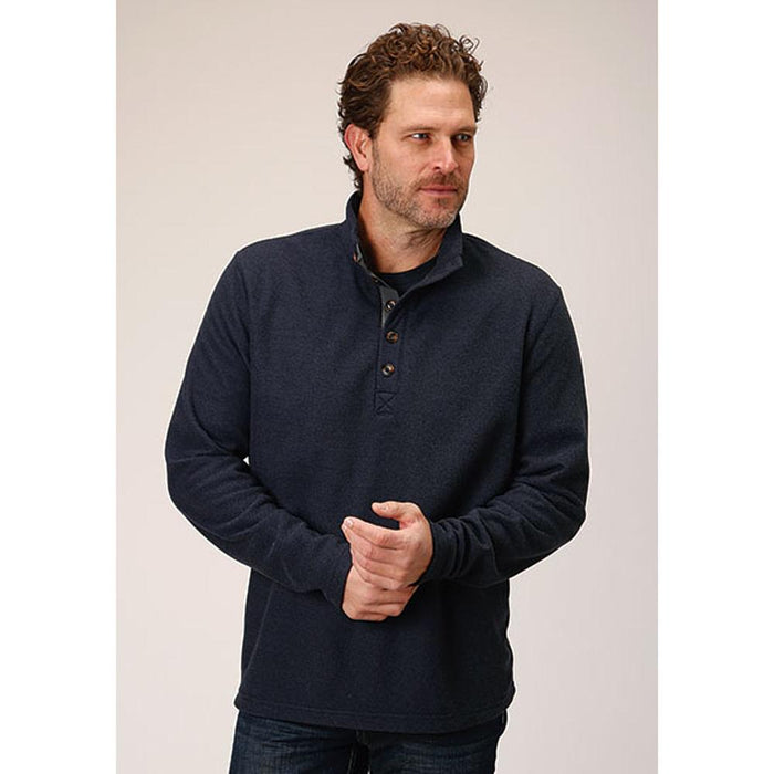 Mens Poly Bonded Sweater Knit Pullover