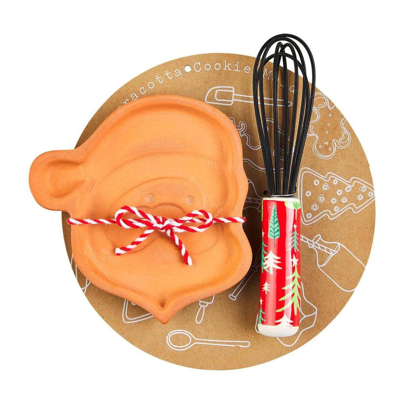 Santa Cookie Mold and Whisk Set