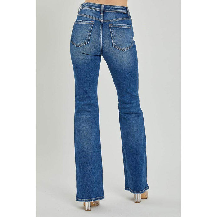 Risen Jeans Mid Rise Skinny Bootcut Jeans