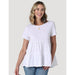 Women's White Short Sleeve Essential Knit