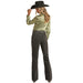 Womens Black High Rise Flare