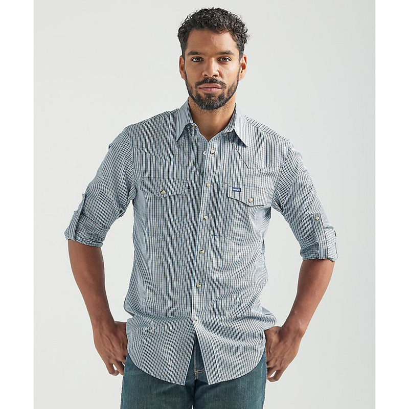 Mens Plaid Long Sleeve Shirt