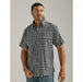 Wrangler Mens Wrinkle Resist Short Sleeve Shirt Black
