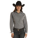 Women's Long Sleeve Charcoal Tech Snap