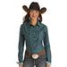 Panhandle Women's Long Sleeve Turquoise Shirt