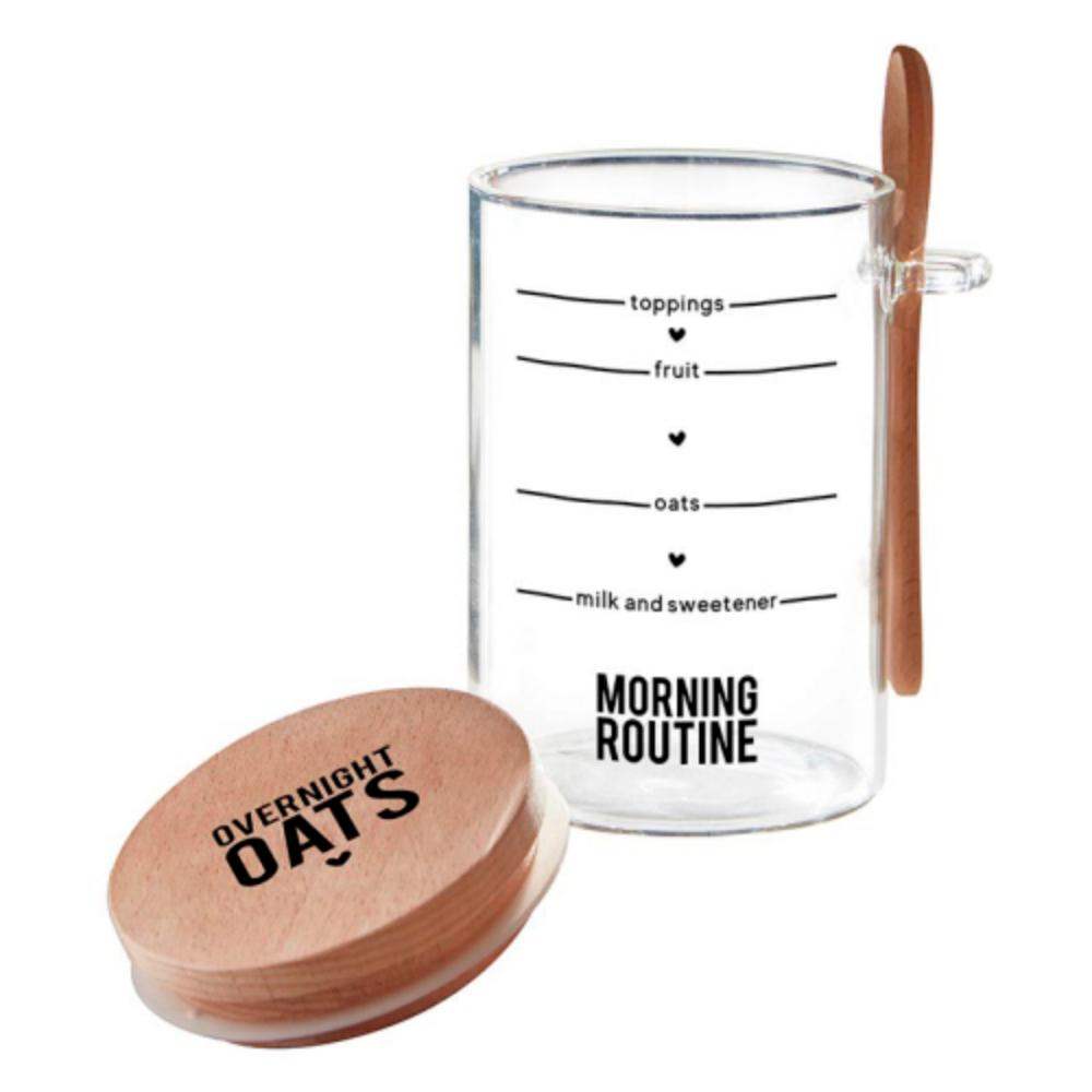 Creative Brands Overnight Oats Jar with Spoon