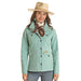 Women's Aquamarine Cotton Canvas Jacket