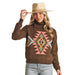 Women's Turtleneck Aztec Sweater