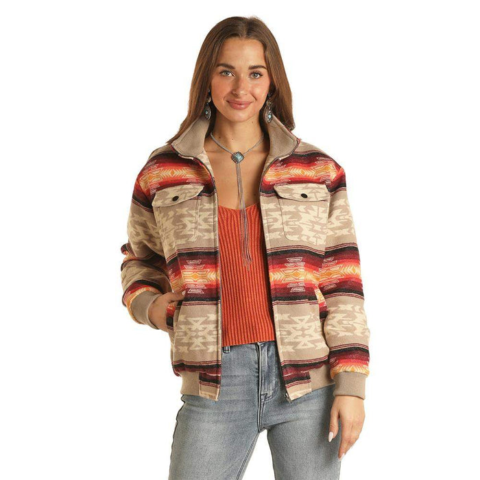 Rock & Roll Denim Women's Cotton Bomber Jacket