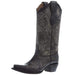 Circle G Women's Black Embroidery 13 Top Snip Toe Cowgirl Boot