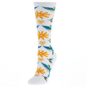 Lucky Chuck Bird White Performance Crew Sock