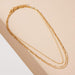La Joul Rolo Twist yered Chain Necklace