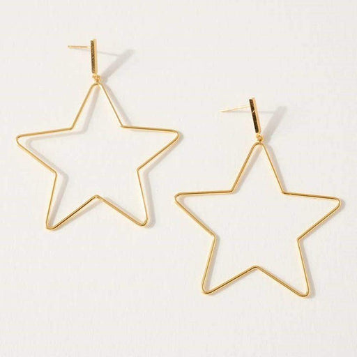 La Joul Andi Gold Star Dangle Earrings