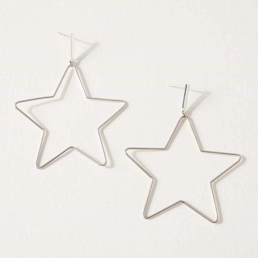 La Joul Andi Silver Star Dangle Earrings