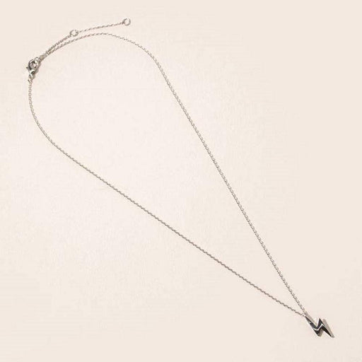 La Joul Kiera Silver Lightning Bolt Necklace