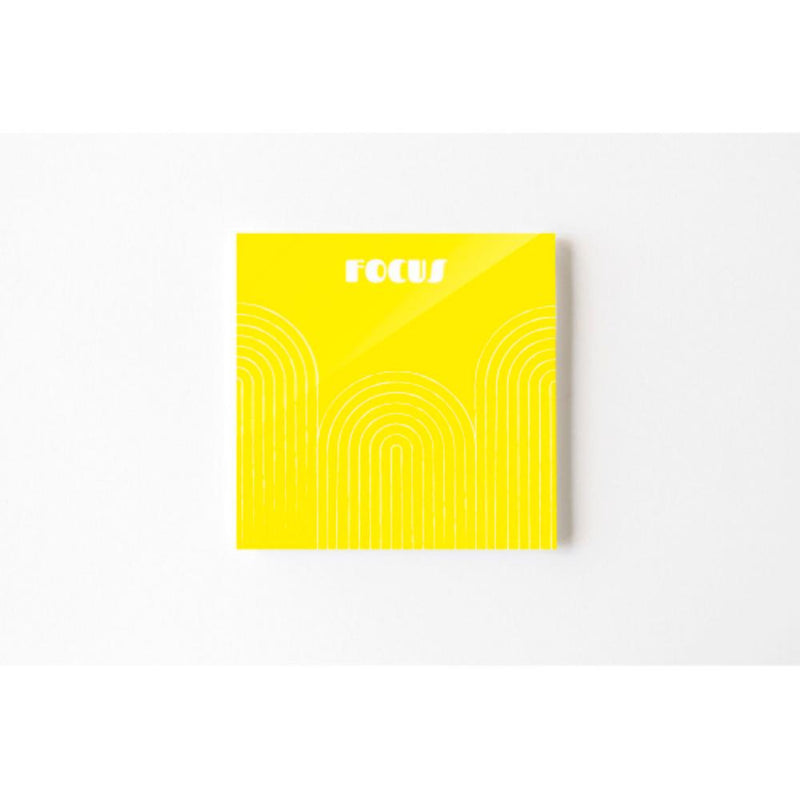 Neon Notes Modern Pattern on Yellow Notes