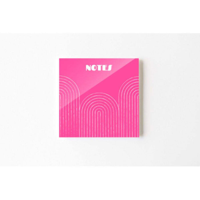 Neon Notes Modern Pattern on Pink Notes