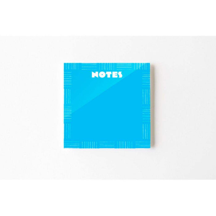 Life Track Neon Notes Hatch Pattern on Blue Notes