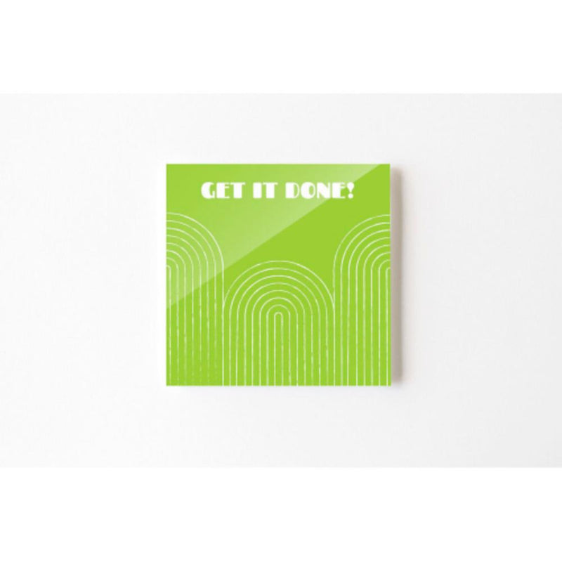 Neon Notes Modern Pattern on Green Notes