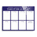 Navy Polka Dot Weekly Menu