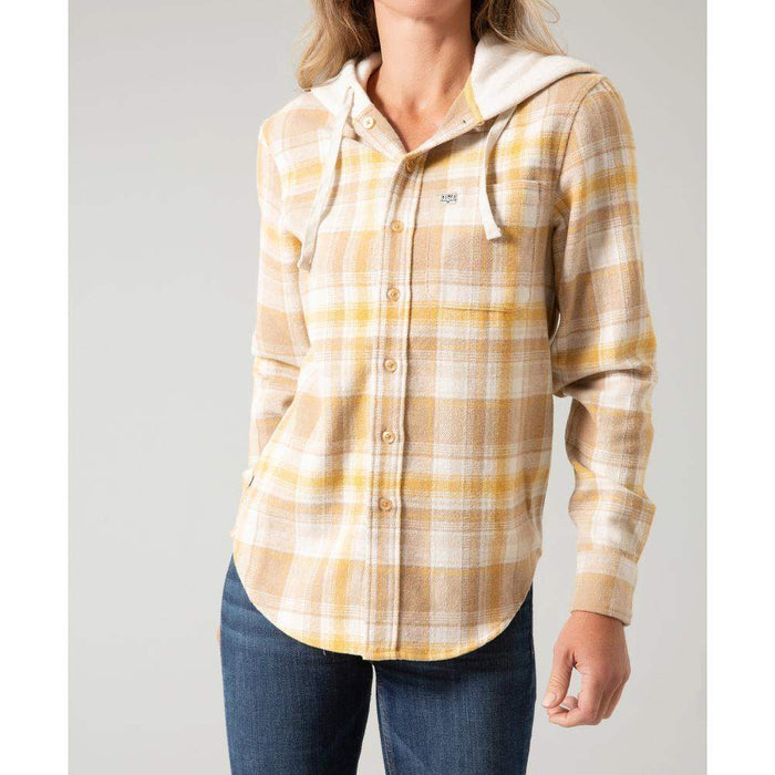 Kimes Ranch Apparel Women's Delano Khaki Flannel Shirt