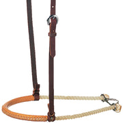 Single Rope Leather Covered Noseband