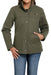 Women's Olive Wooly Coat