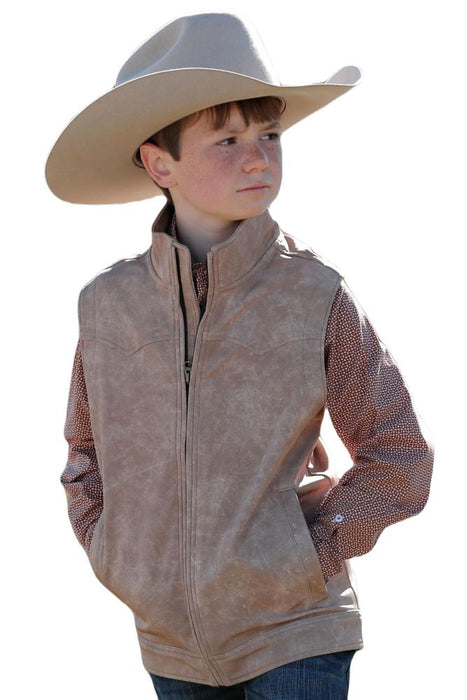Boy's Khaki Bonded Vest