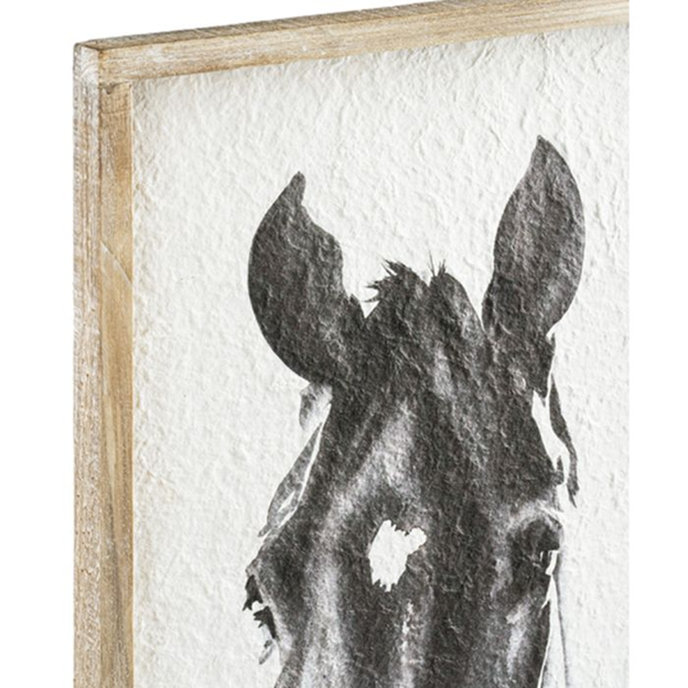 Ganz Print Framed Horse Wall Decor