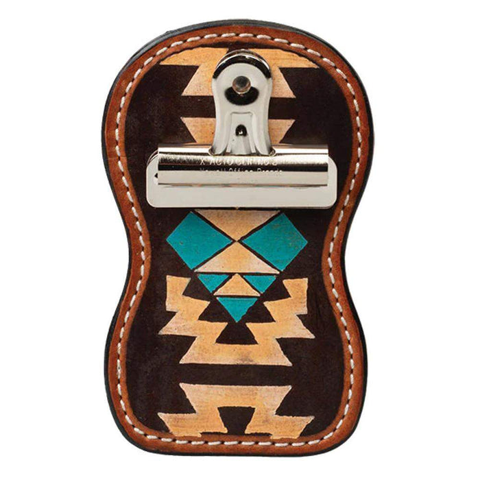 Weaver Livestock Turquoise Aztec Show Number Holder