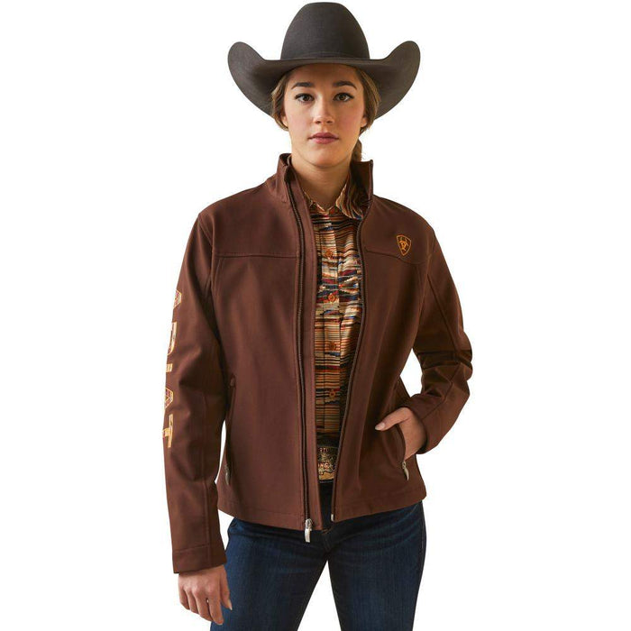 Ariat Women's Brown Team Logo Softshell Chimayo Jacket