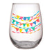 Slant Collections Happy Birthday Stemless Wine Glass