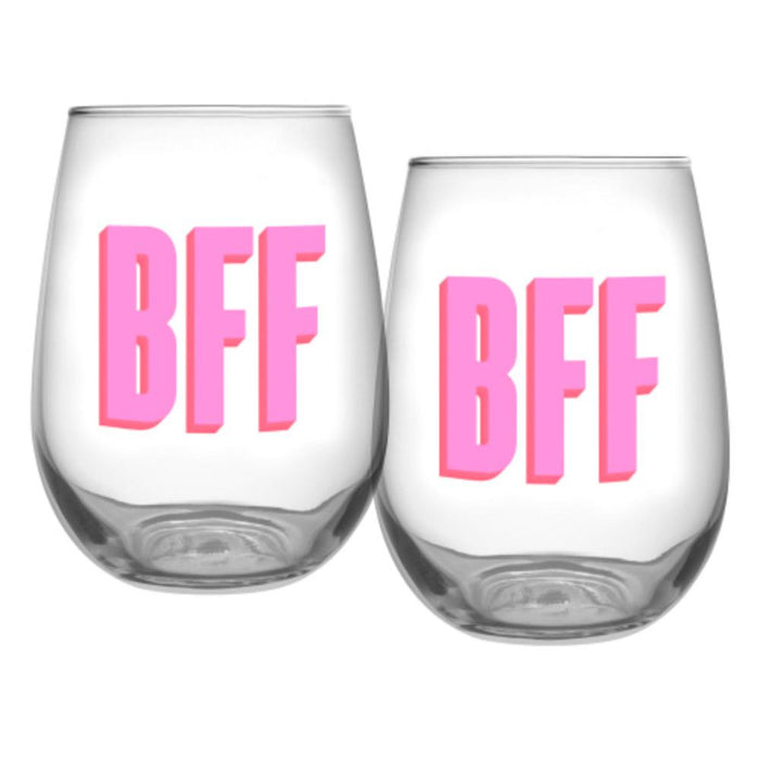 BFF Stemless Wine Glass