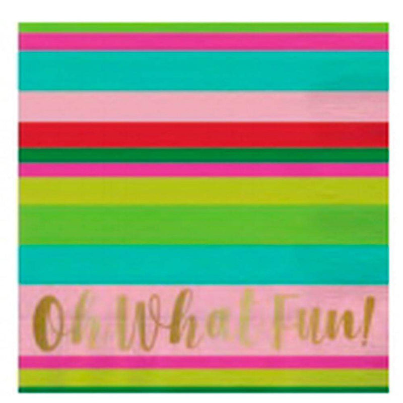 Slant Collections Oh What Fun Beverage Napkin