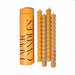 4 Piece Burnt Orange and Peach Taper Candles