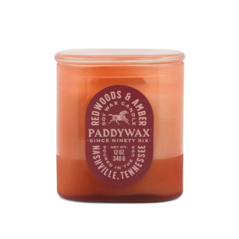 Vista Amber Glass Redwood and Amber Candle