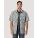 Wrangler Men's Retro Western Sawtooth Plaid Short Sleeve Shirt