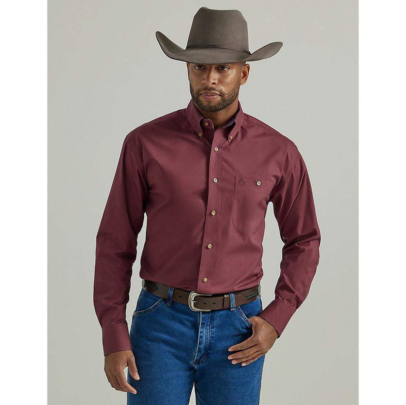 Wrangler Mens George Strait Button Down Shirt