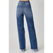 Risen Jeans Womens High Rise Ripped Wide Leg Jean