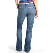 Girl Women's Medium Wash Whiskers Blue Hayley Trouser