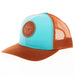 Ropesmart Ocean Blue Leather Patch Snapback Cap