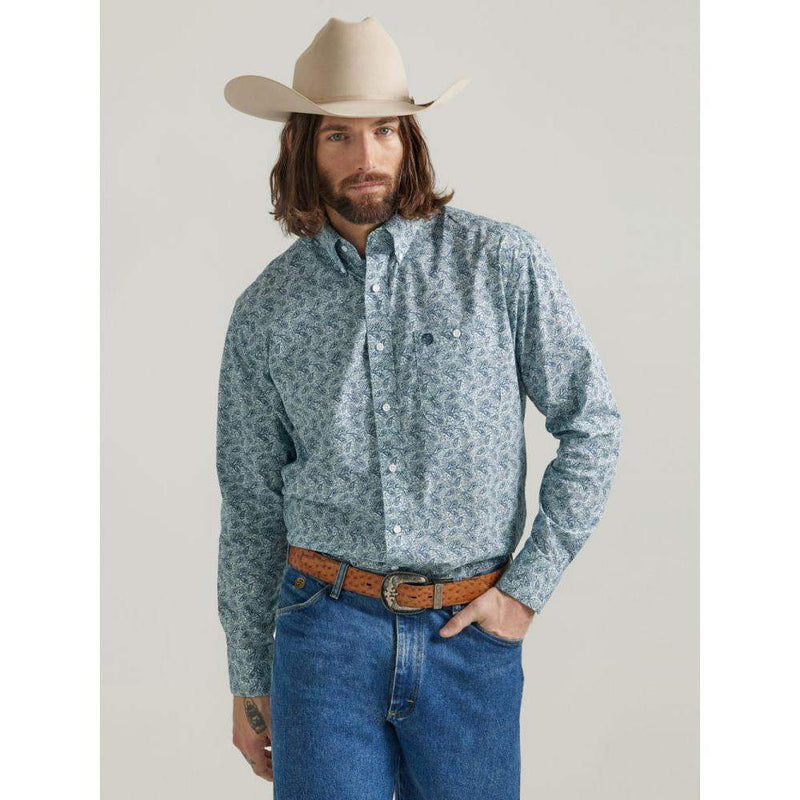 Wrangler Men's George Strait Button Down Shirt
