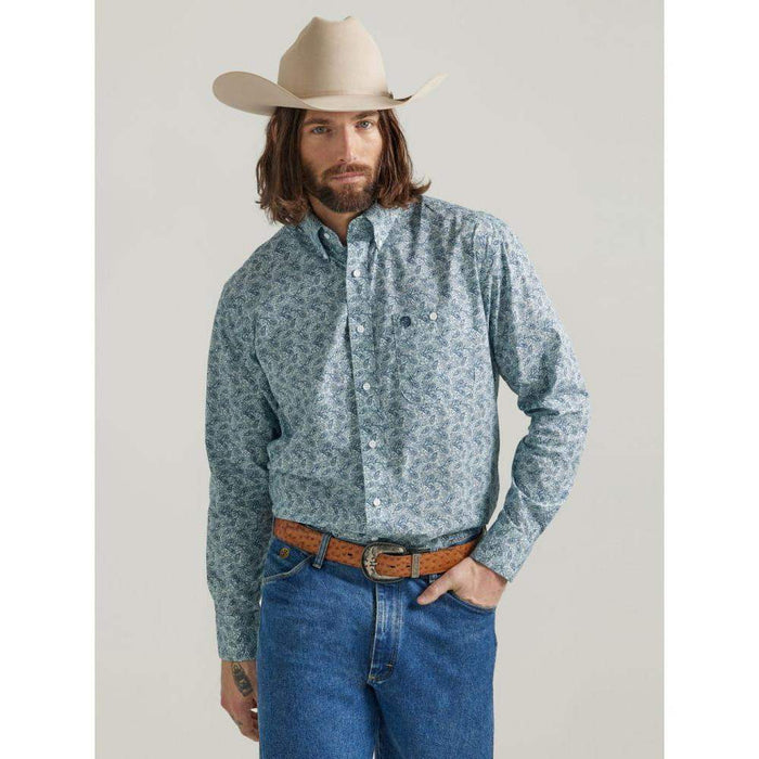 Wrangler Men's George Strait Button Down Shirt
