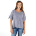 True Blue Womens Navy Gingham Top