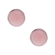 NRS Round Pink Conch Stud Earring