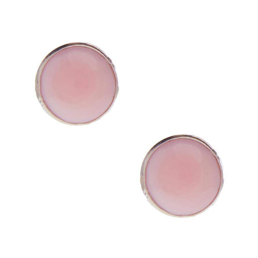 NRS Round Pink Conch Stud Earring