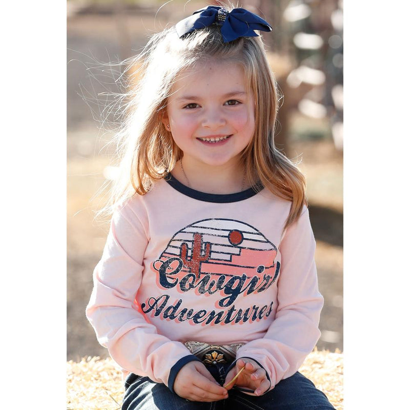 Girls Girls Cowgirl Adventure LS Tee